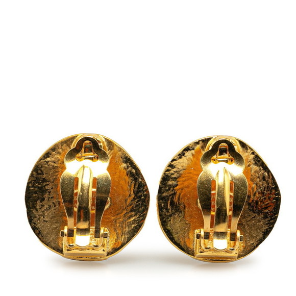 CHANEL Gold Logo Earrings - Picture 2 of 3